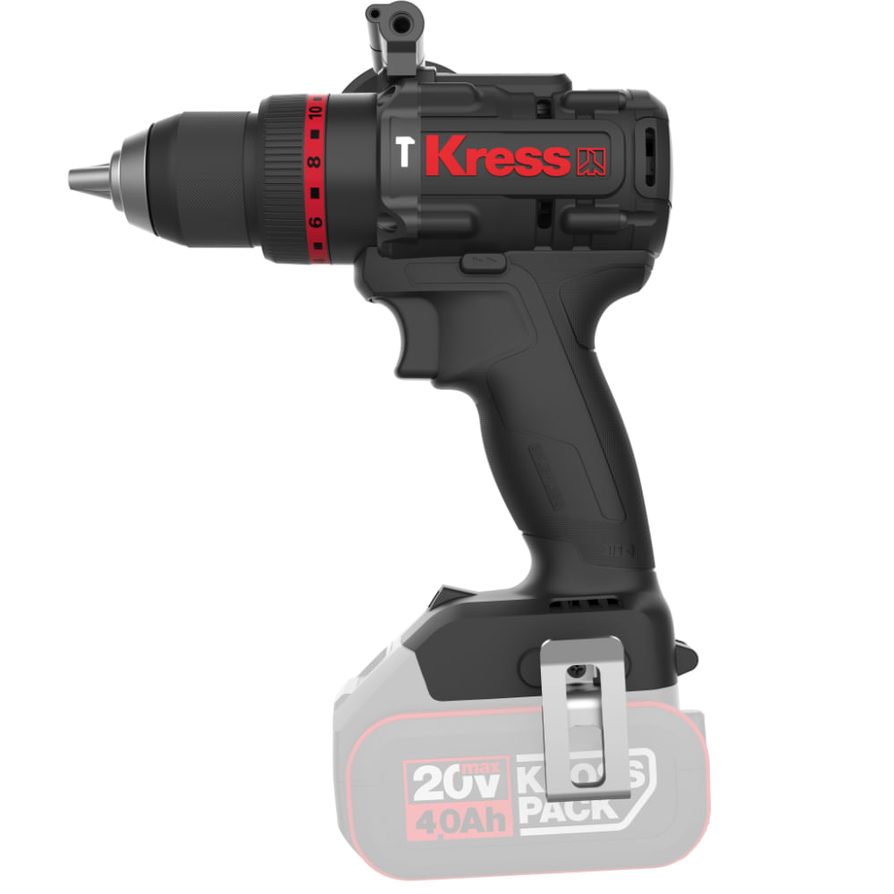 Furadeira De Impacto KUC33.91 Sem Bateria 20v Brushless 13 Mm Kress